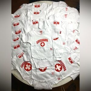 24pc Bundle Lot of Life Guard Baby Onesies One Piece